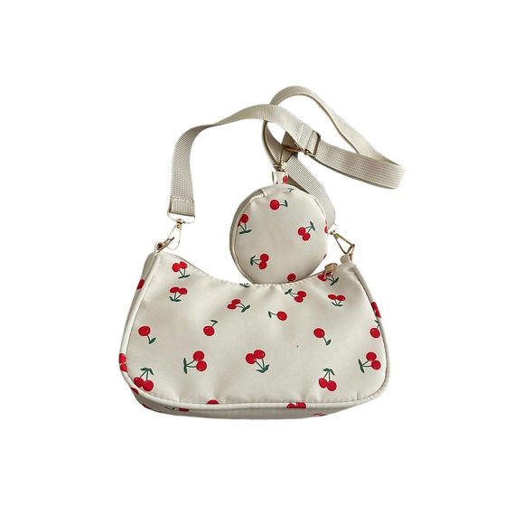 Cherry Purse Y2K Crossbody Bag Cute Hobo Bag With Small Purses Red -_- - Picture 1 of 6